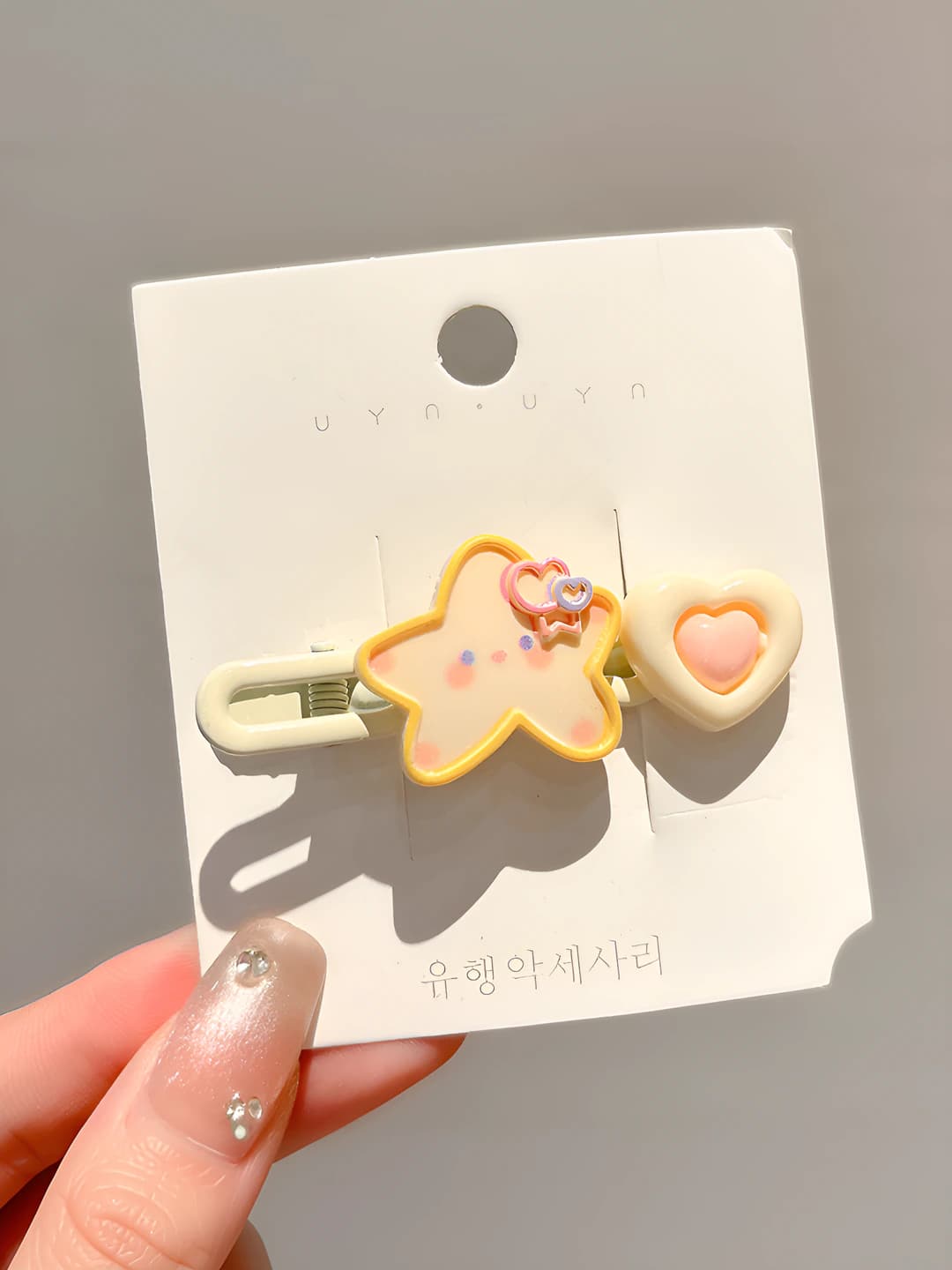 Star heart side clip