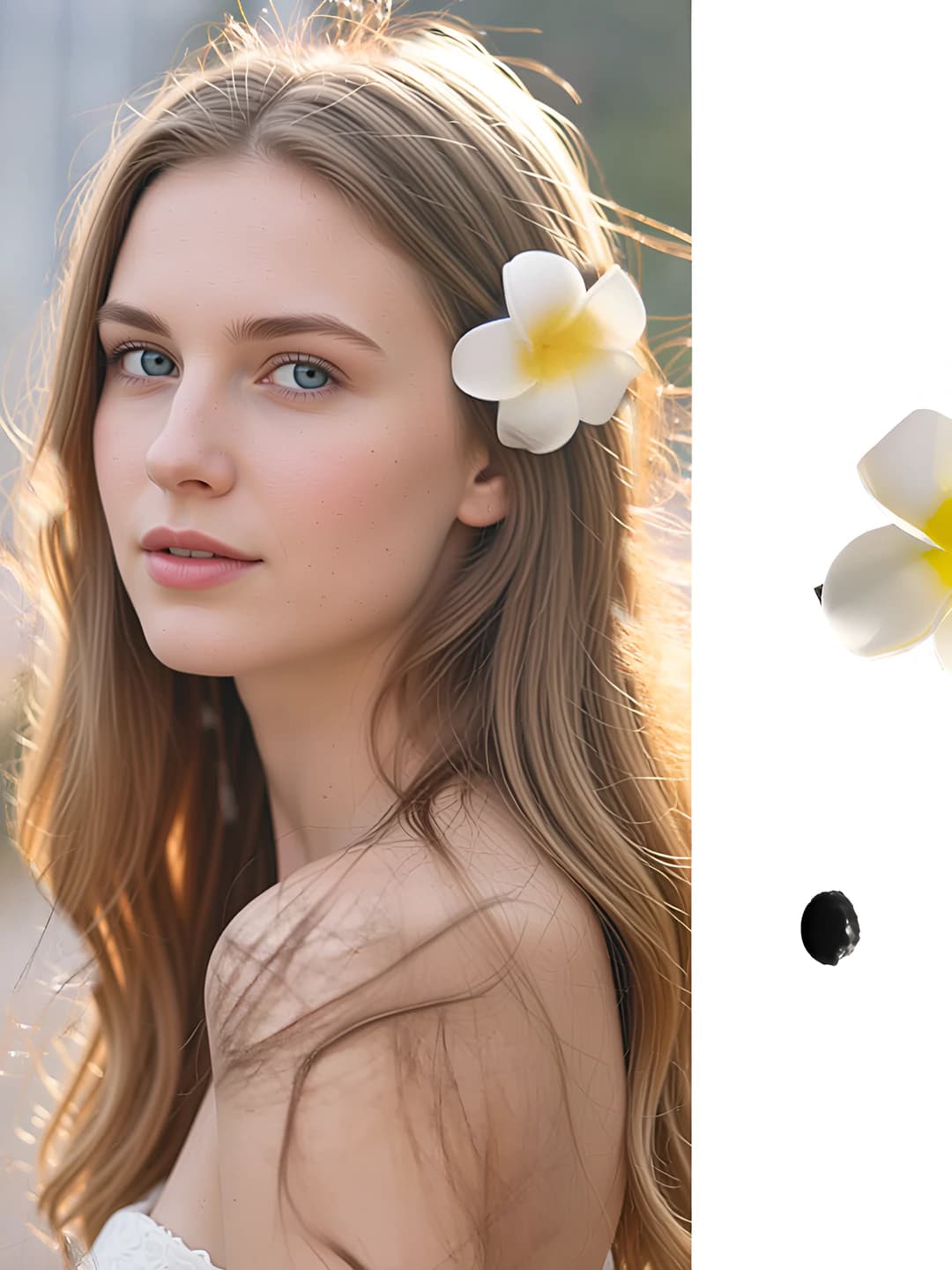 1# Plumeria clip - small 5.5 cm