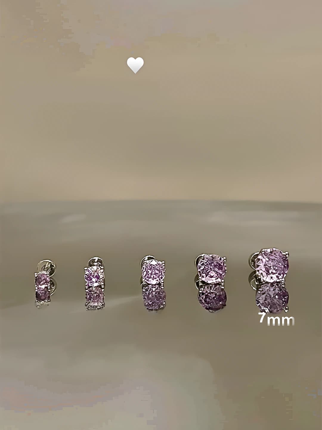 4mm binafsha olmos, 1 dona