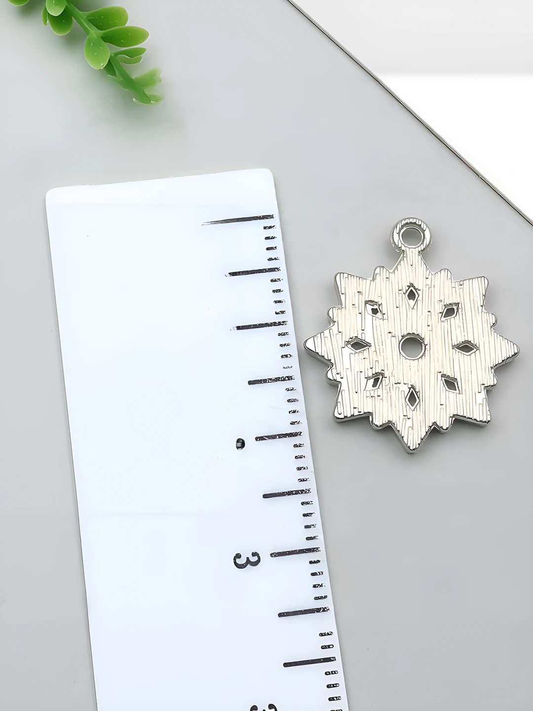 1 шт. фиолетовая снежинка 18x21mm-2g-12628