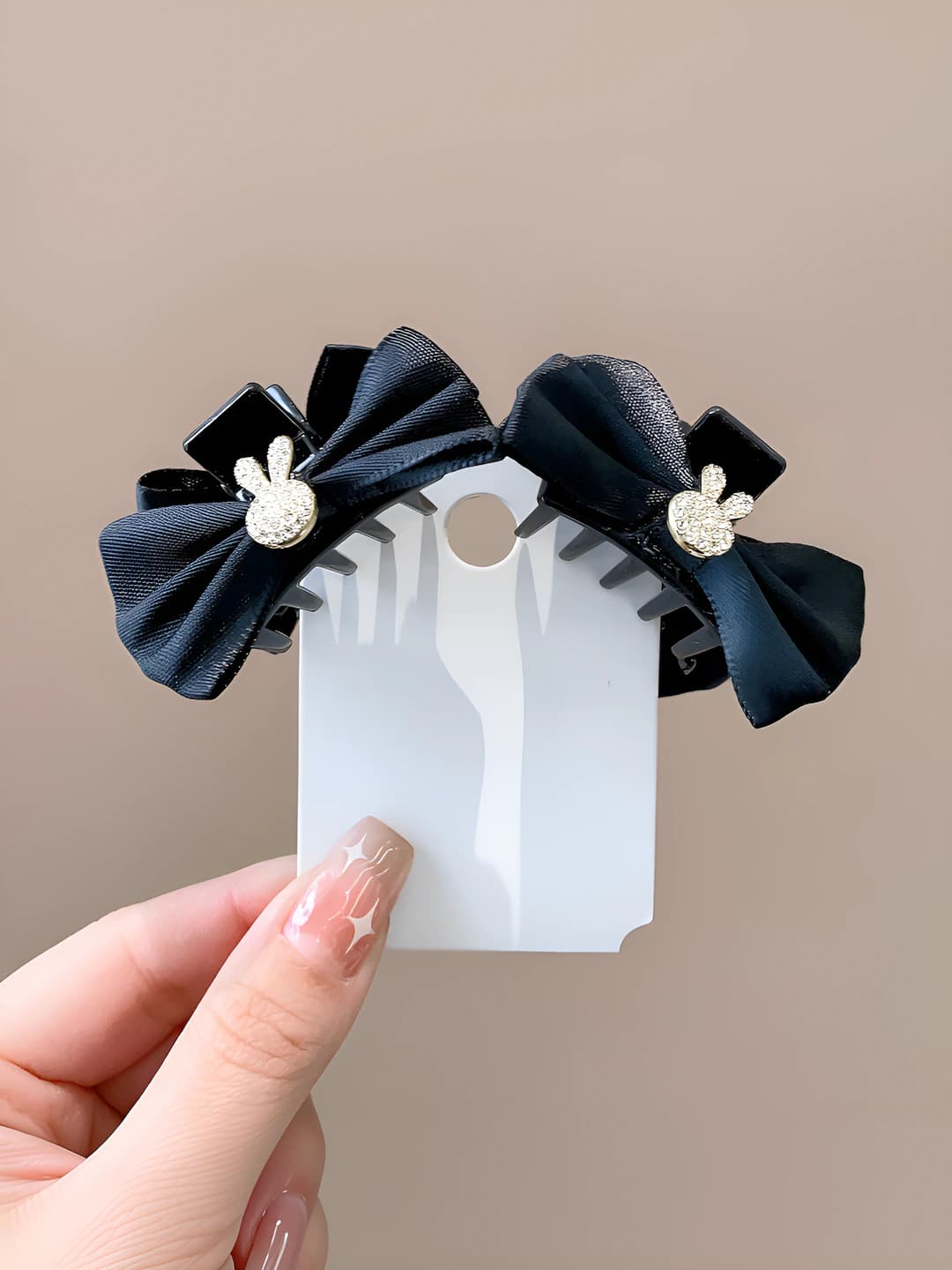 Rabbit bow, 1 pair, ~3.5 cm