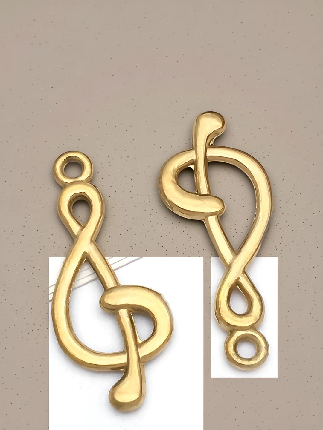 1 шт 18x28x1mm отверстие 1.7mm музыкальный символ 0.95g