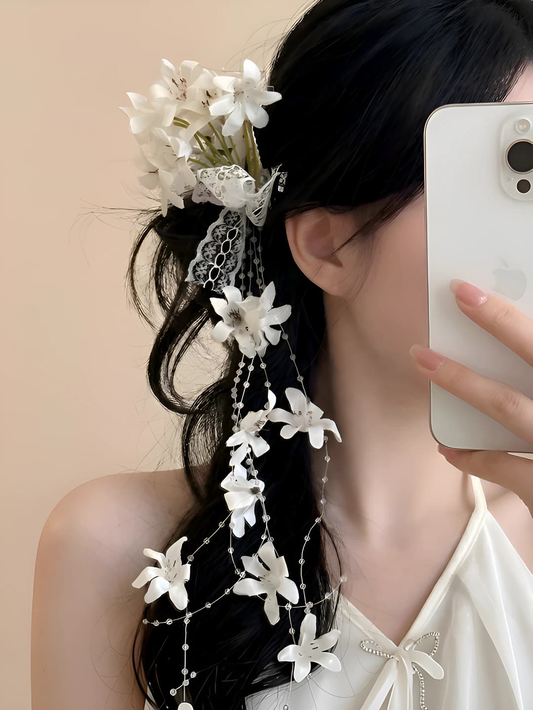 Women's flower hair clips and combs, 2026, handmade, fabric, vacation style, side clip