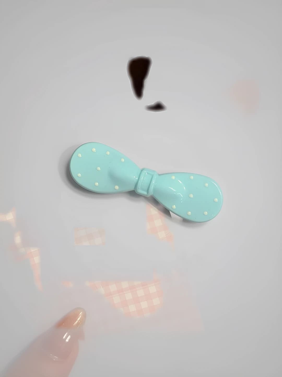5# Macaron bow - Blue