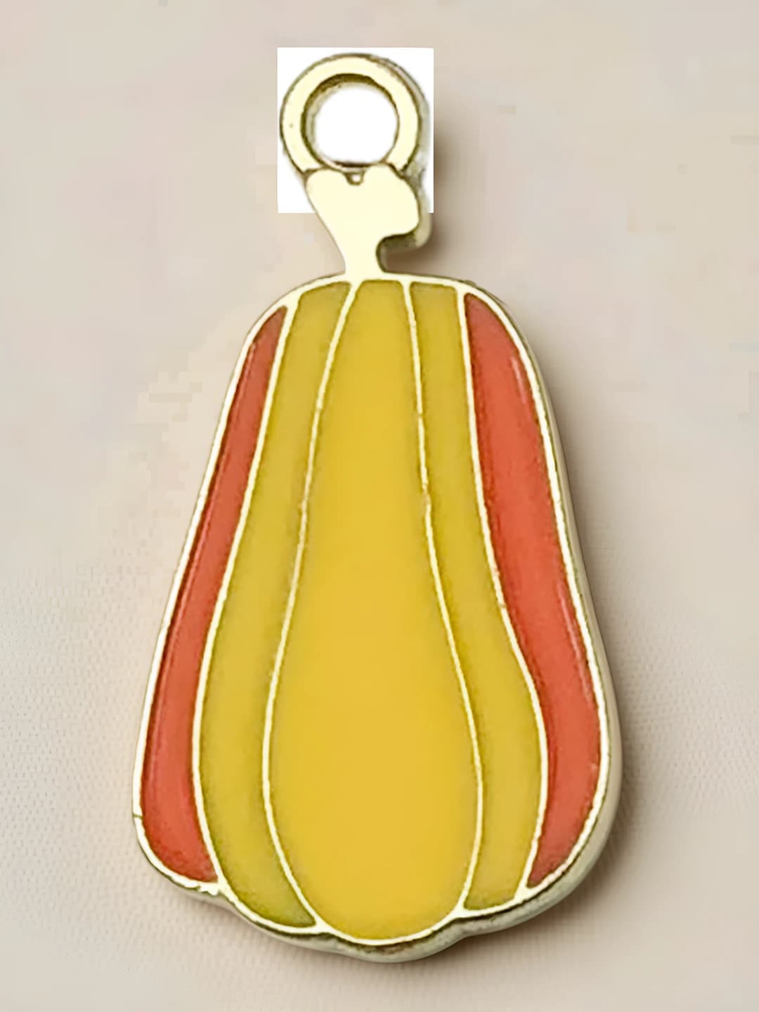 1 pc Yellow pumpkin 22x12mm-1.2g