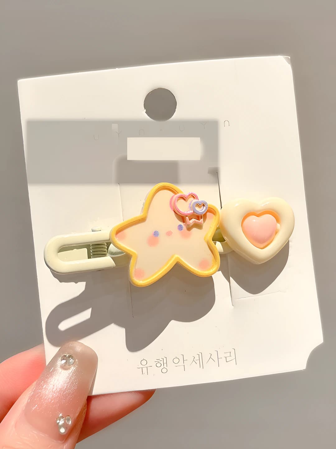 Star heart side clip