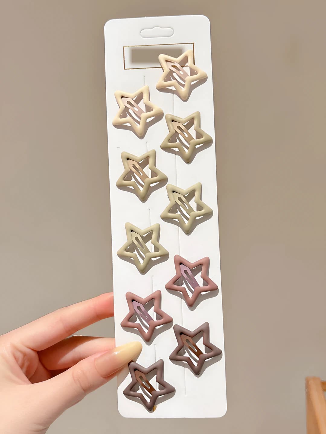 5# Star clips 10-piece set 3.3 cm
