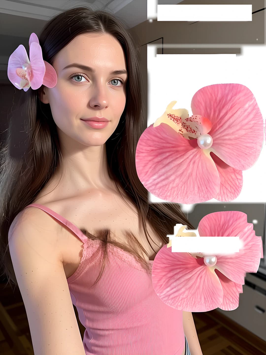 2# Pushti phalaenopsis o'lik qisqich