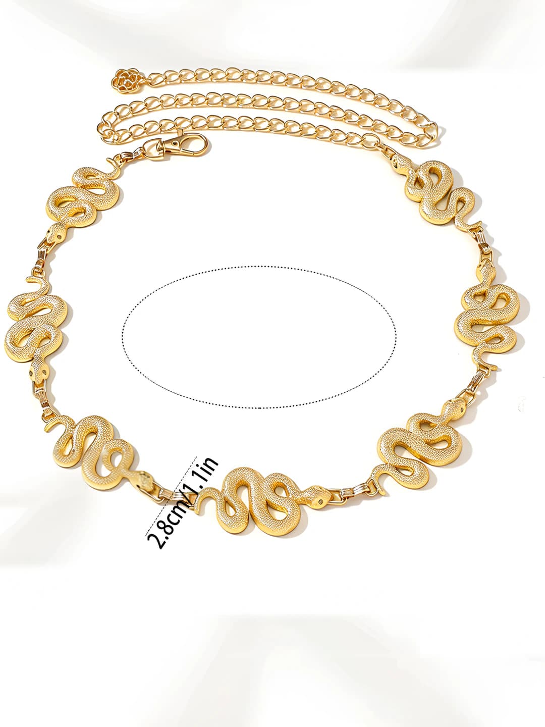 23# Gold snake shape