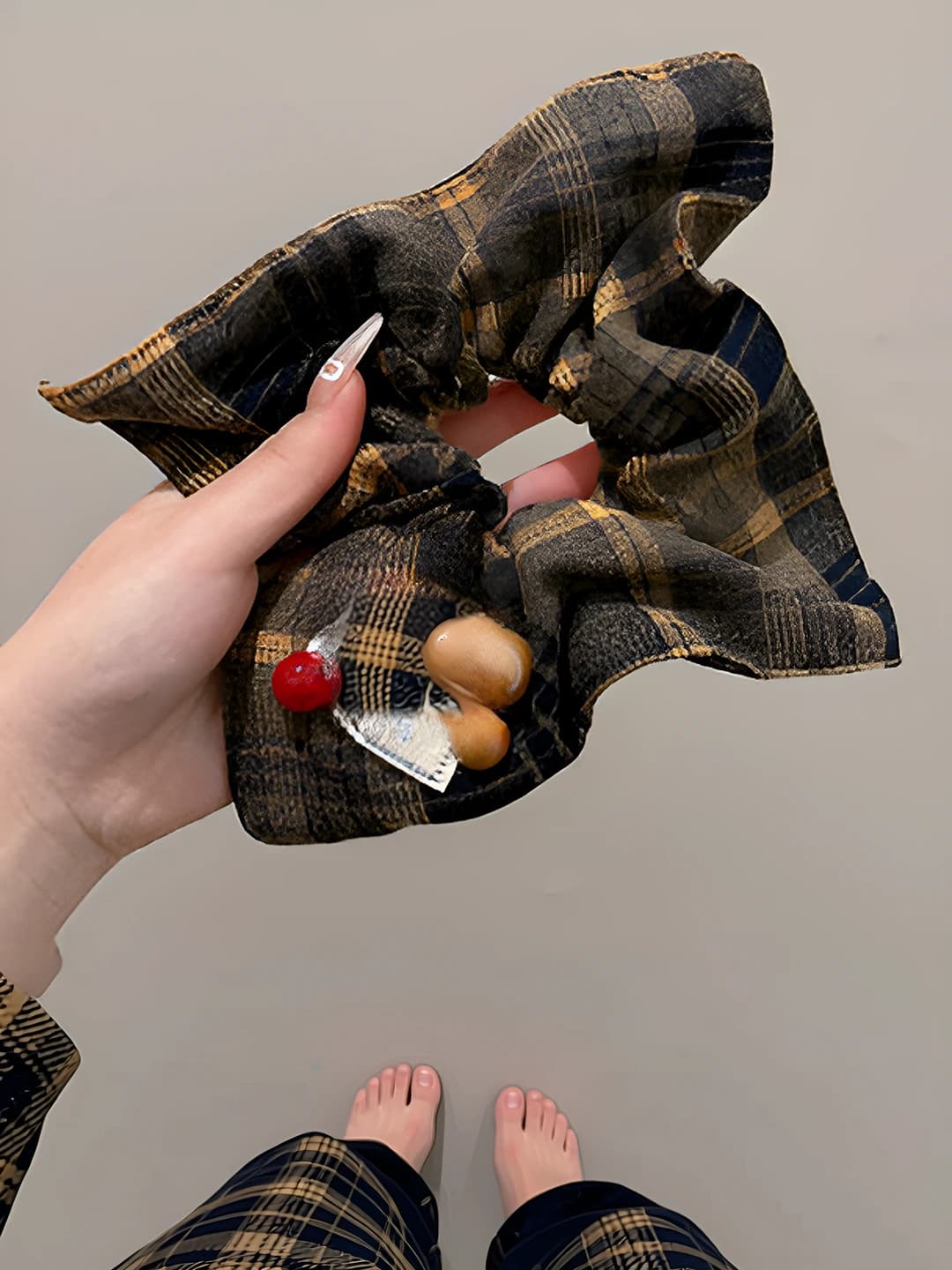 1# Coffee plaid 22 cm