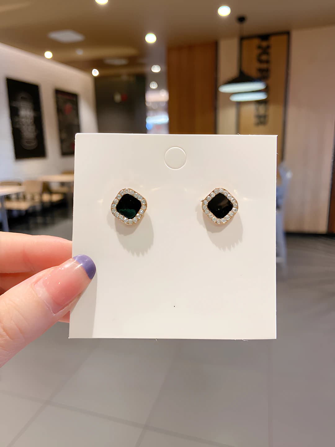 40# Black square diamond
