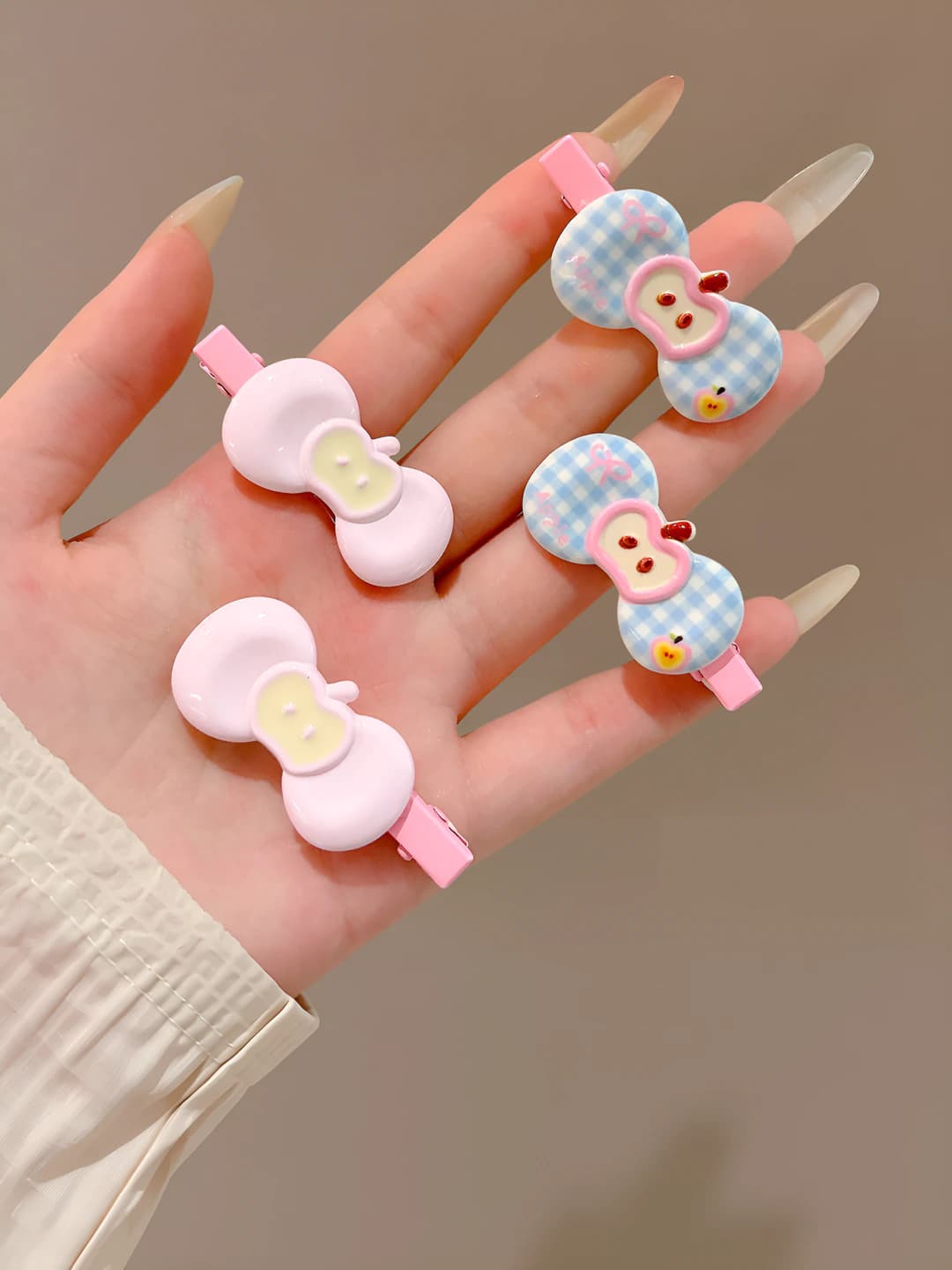 Apple and butterfly, 4 pcs
