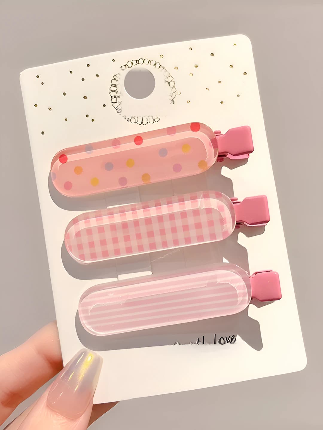 Розовые jelly 3 шт 6 см