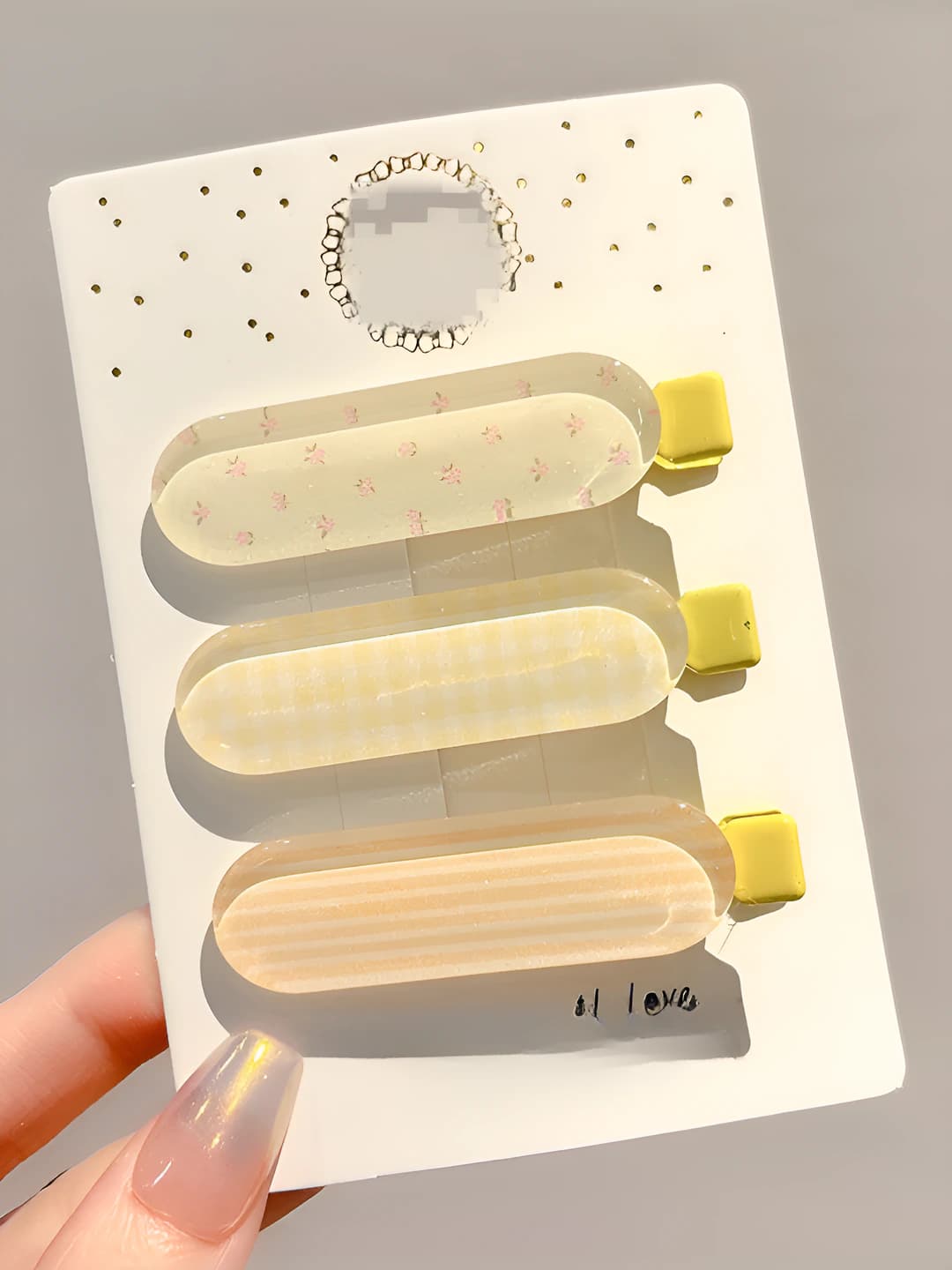 Жёлтые jelly 3 шт 6 см