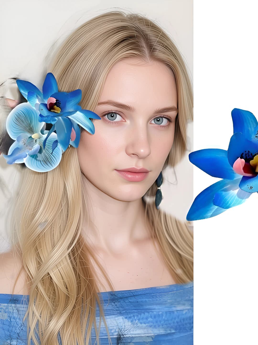 4# Gradient blue 3D phalaenopsis