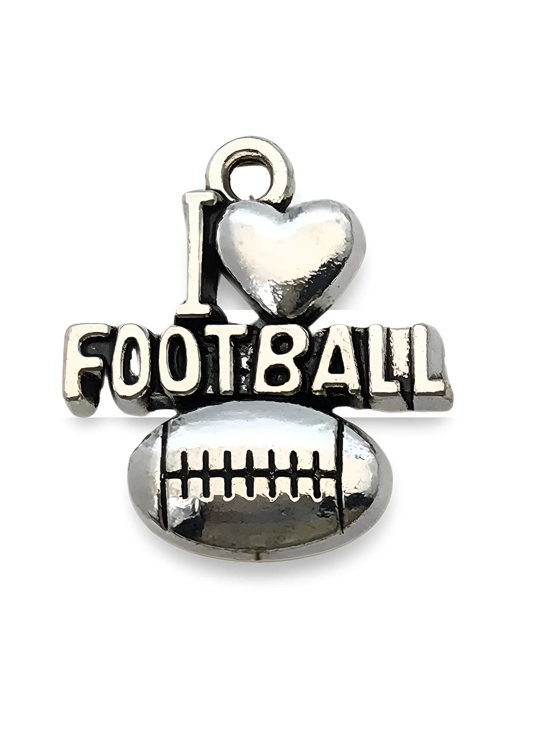 1 pc I love rugby 18x20mm-1.8g