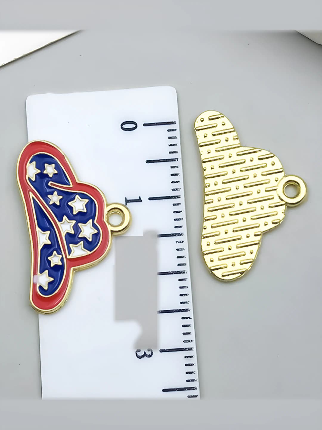 1 pc US star cowboy 23x15mm-0.9g