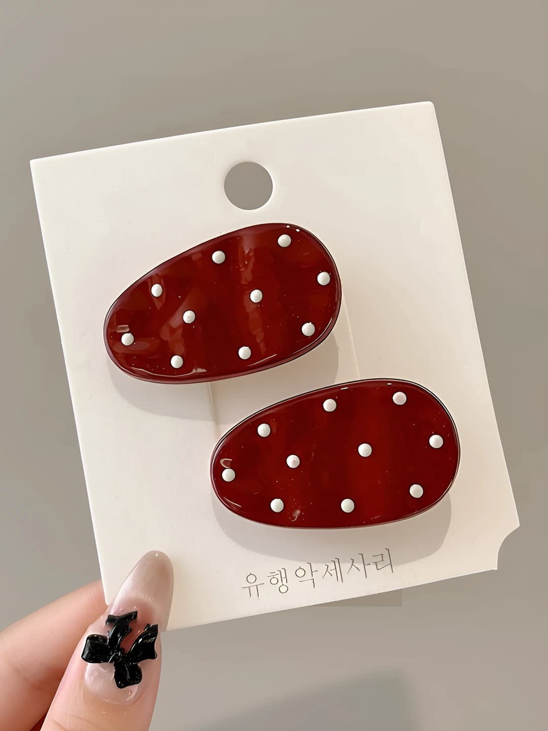 Bright red, 2 pcs, 4 cm