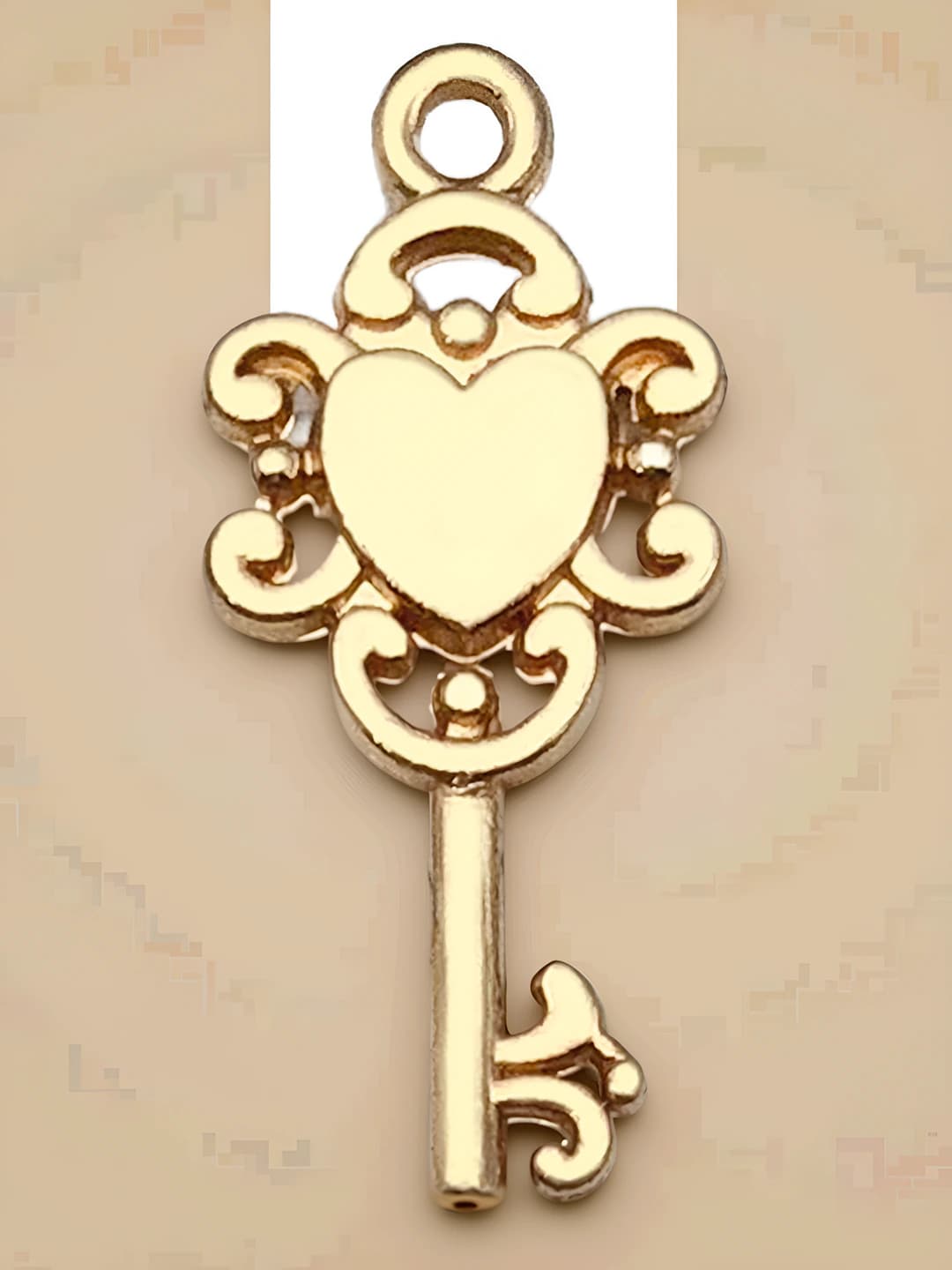 1 pc heart key, 12x26mm, 1g
