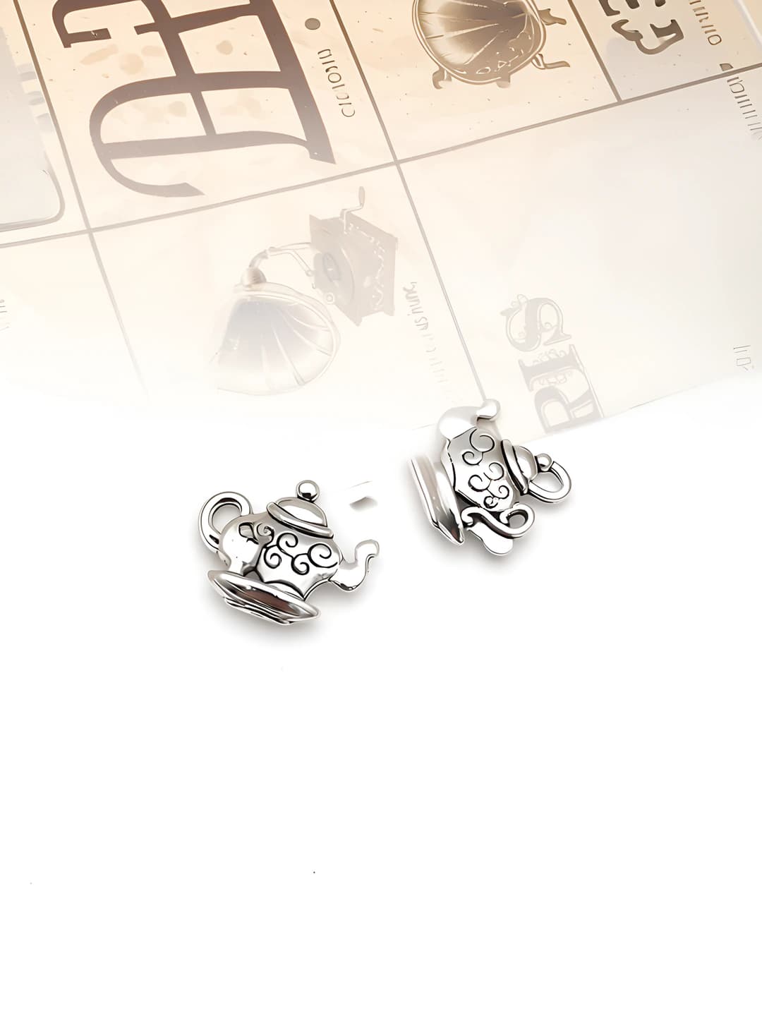 1 pc coffee teapot 15x14mm