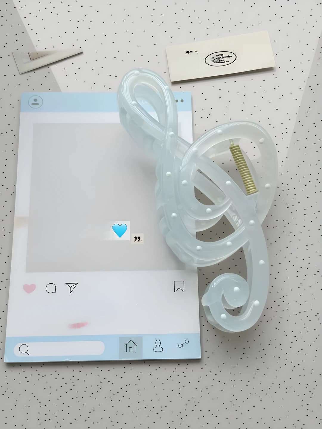 Jelly blue note clip