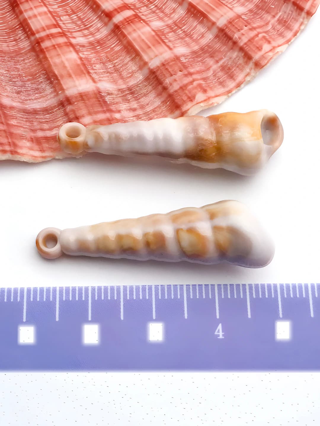1 dona bej akril dengiz shalg'imi 11x37mm-1.7g