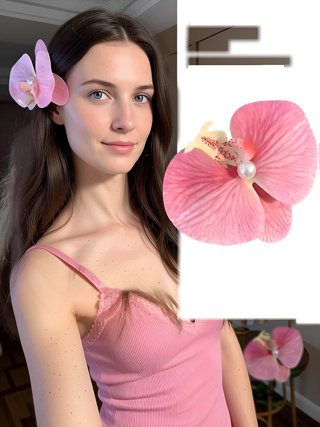 2# Pushti phalaenopsis o'lik qisqich