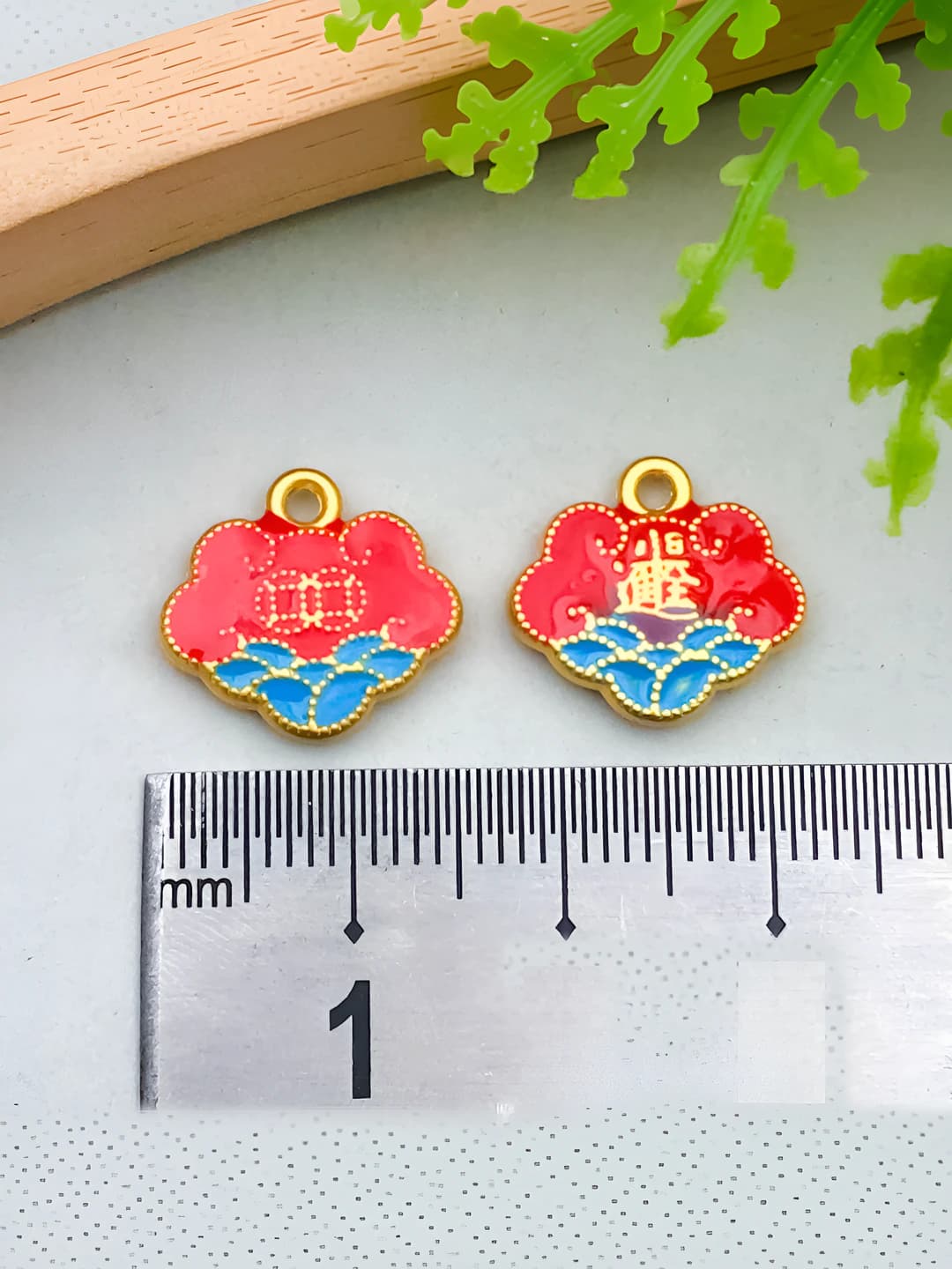1 шт бронзовая монета ежедневный доход / облака замок 15x13mm-1.55g