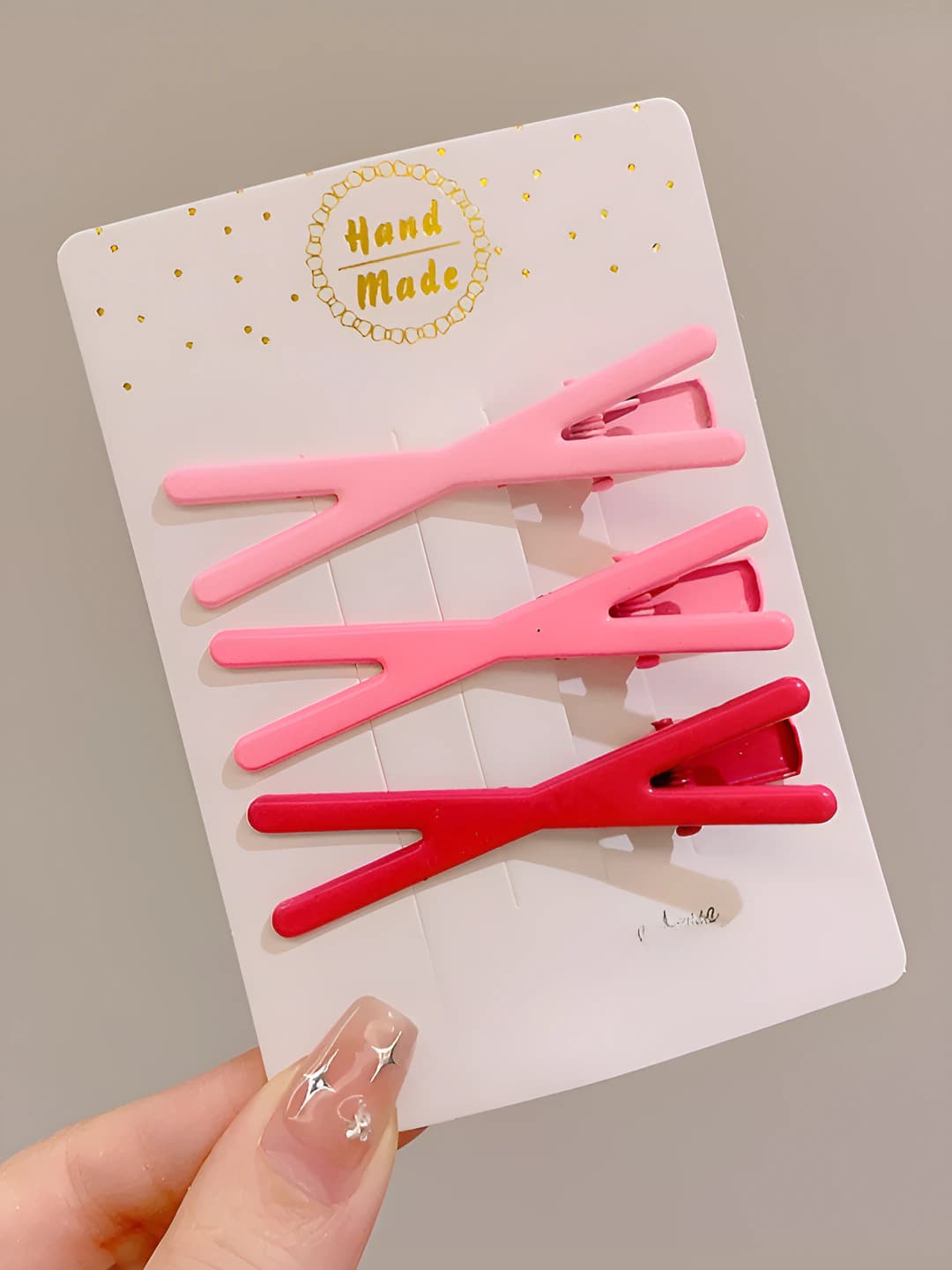 2# Pink, cross, 3 pcs