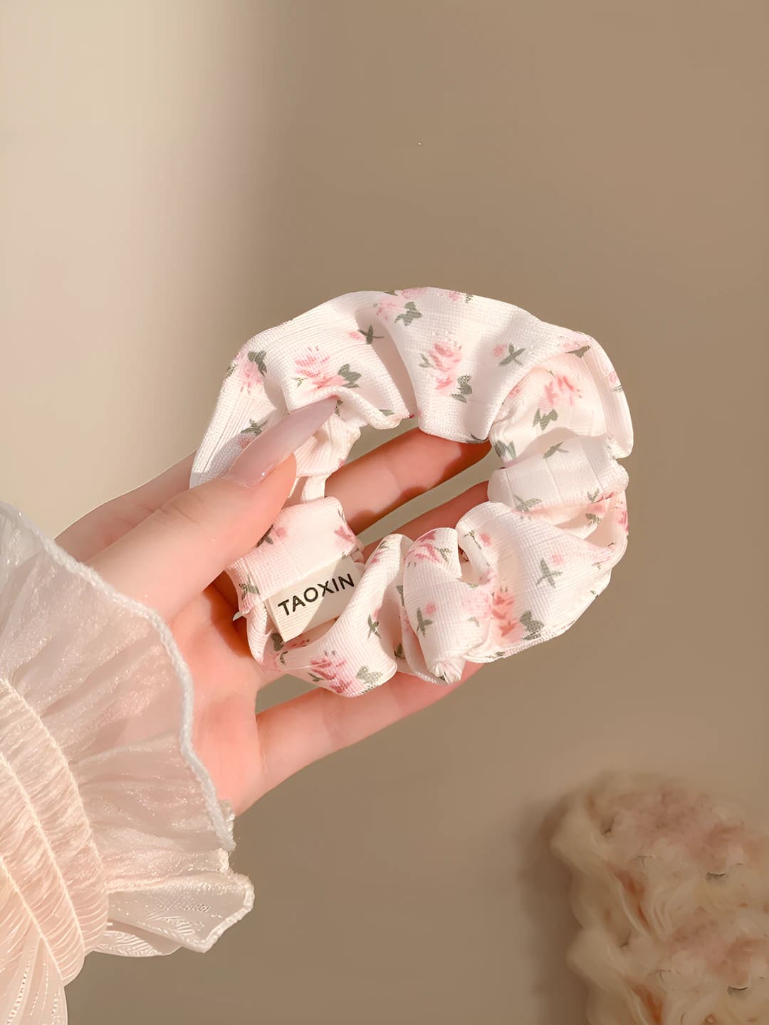 Pink, floral, 11 cm