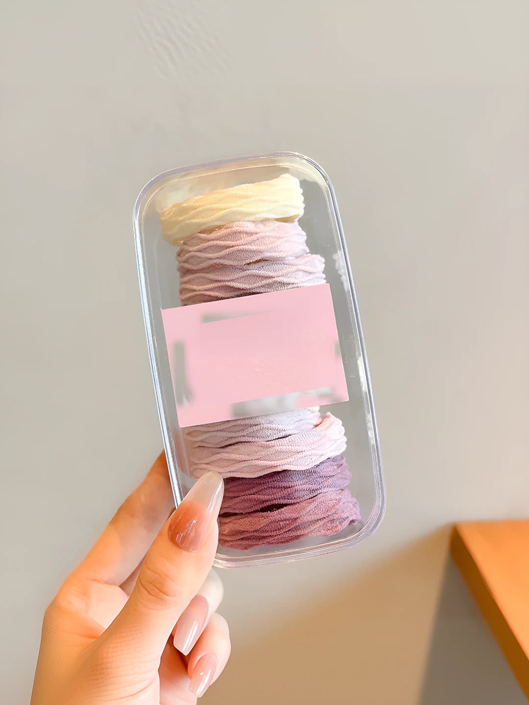 Lavender - patterned 10 pcs, oval box