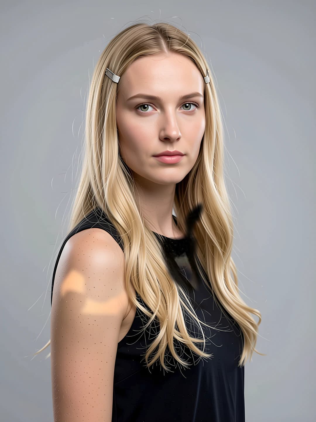 1# five-point star hair clip 1.3cm