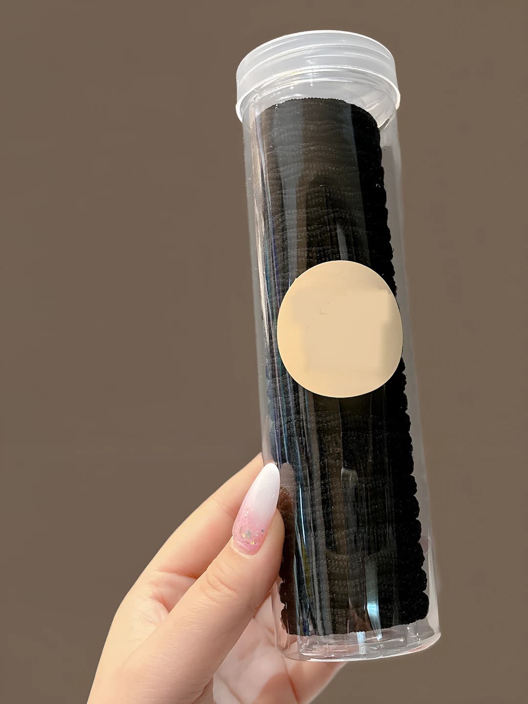 Black wavy [1 pc] 25 pcs - diameter 4 cm