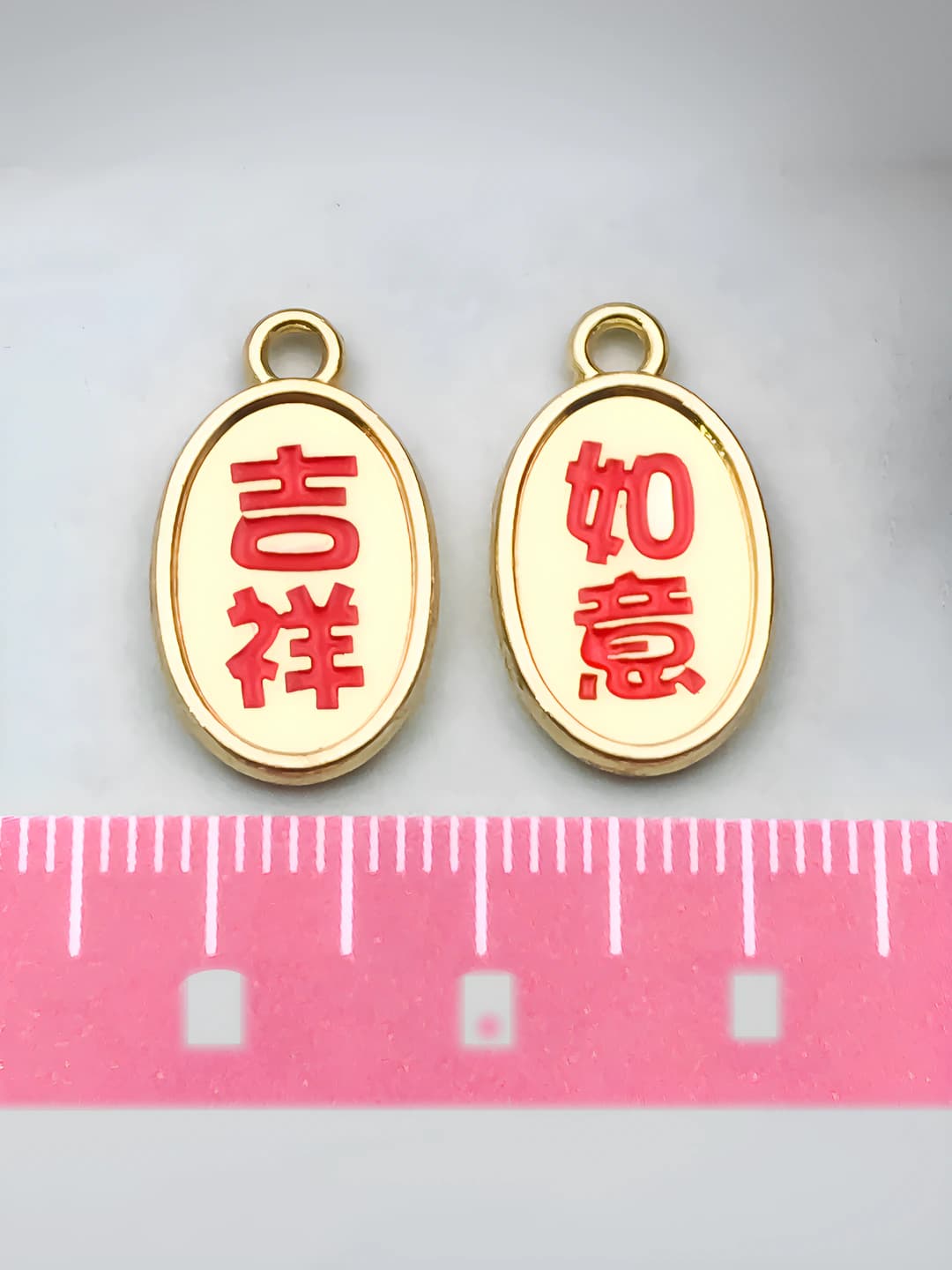 Good luck and happiness 19x11mm 1.4g