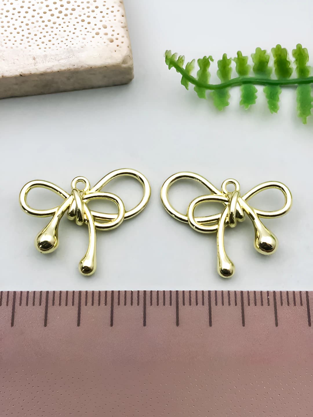1 шт. KC золотой цветной обвитый бант 17x21mm-1.3g