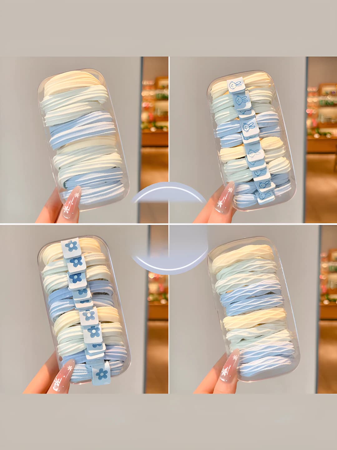 Women's 2026 spring-summer stretch hair ties, Korean style, fabric, high elasticity