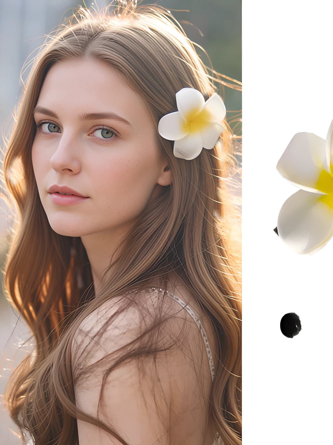 Plumeria clip medium 7.5 cm