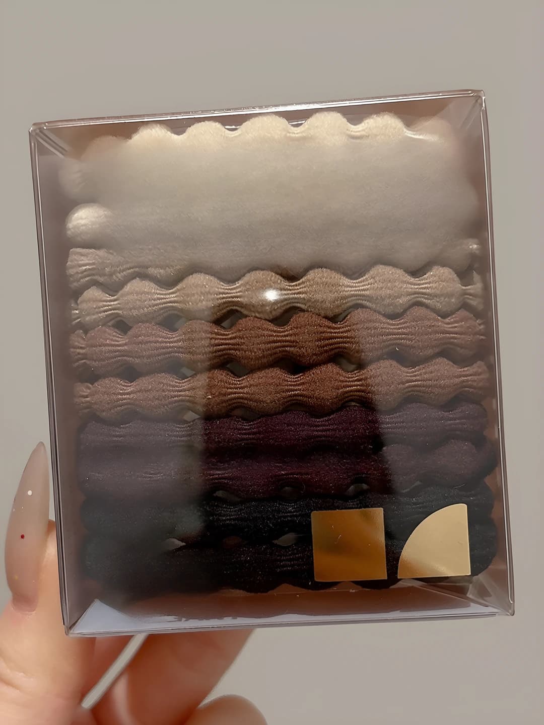 2# Beige-coffee, 10 pcs, ~5 cm, box 7*8*4 cm