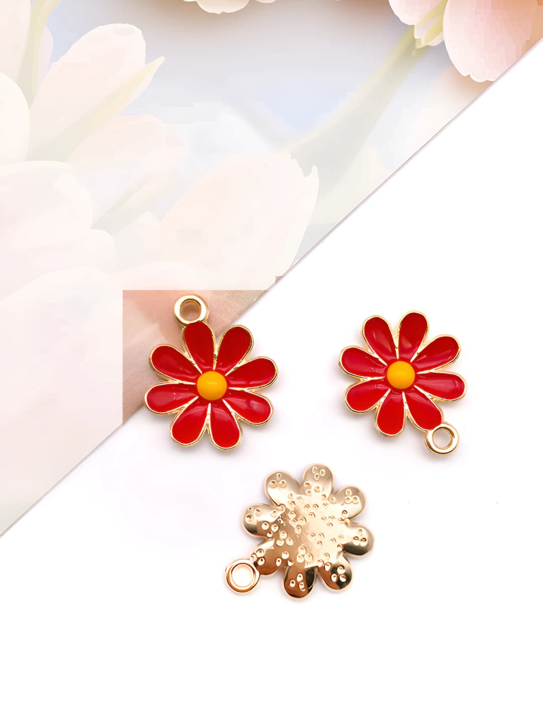 1 red small daisy-16495