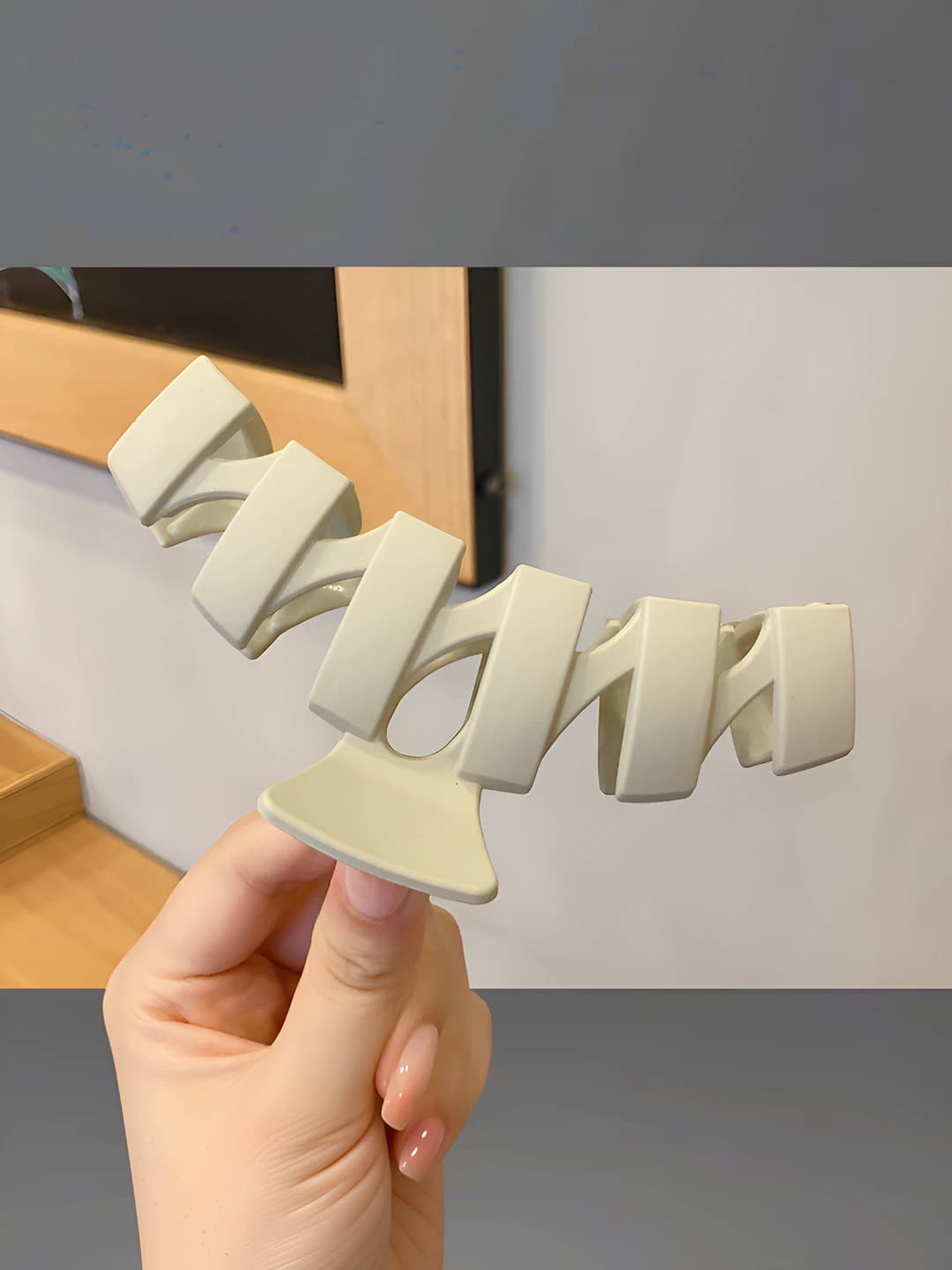 1#Нерегулярный серый зажим 11cm