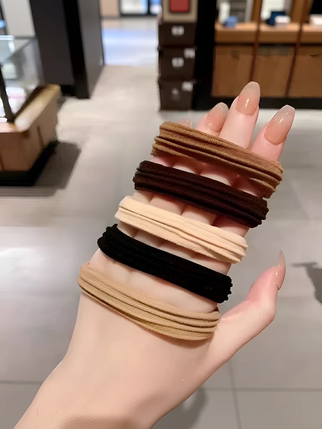 Coffee straight braid 100 pcs