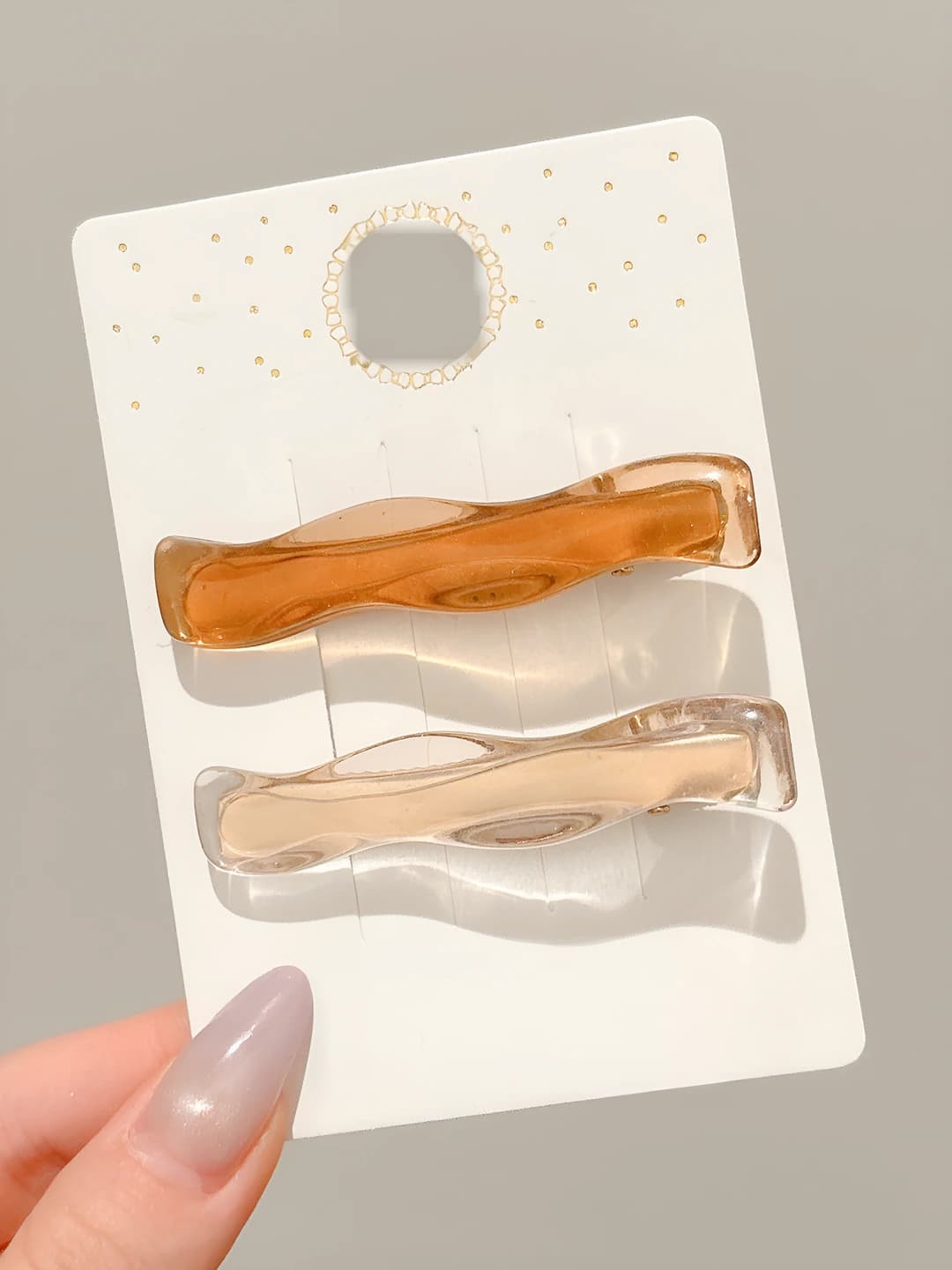 3# Coffee-White Pair (approx. 6.5 cm)