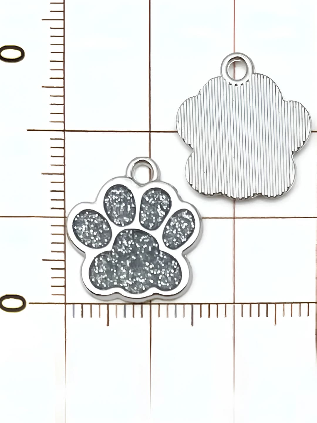 Белый K белый с золотом коготь медведя 17x16mm-1.1g