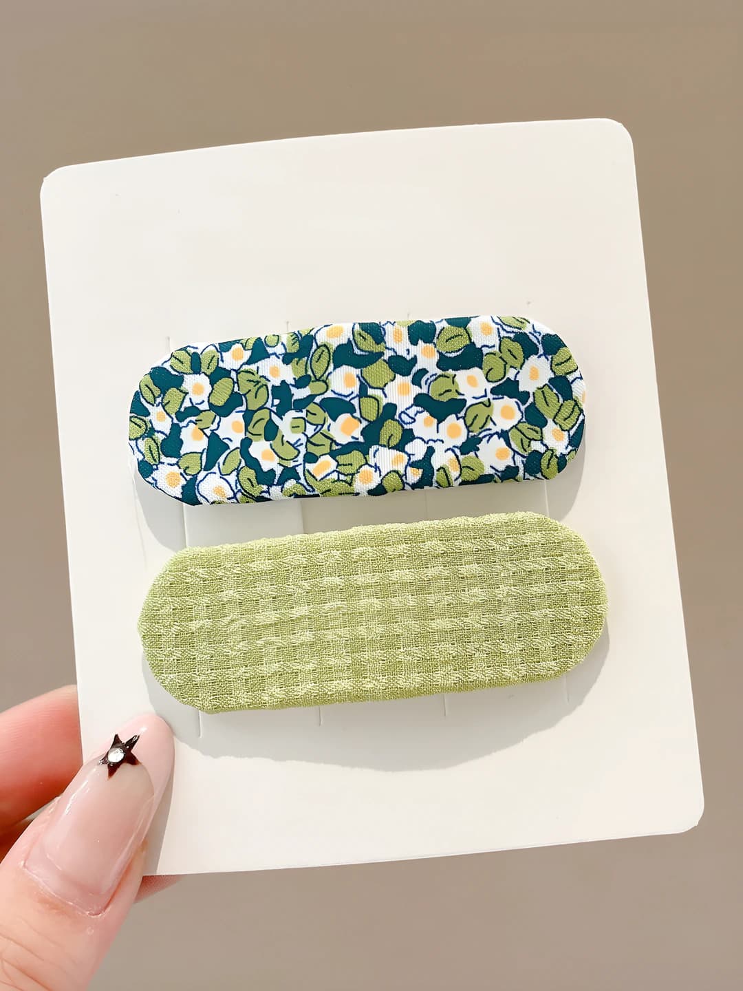 13# Green floral 2-piece set 6.5cm