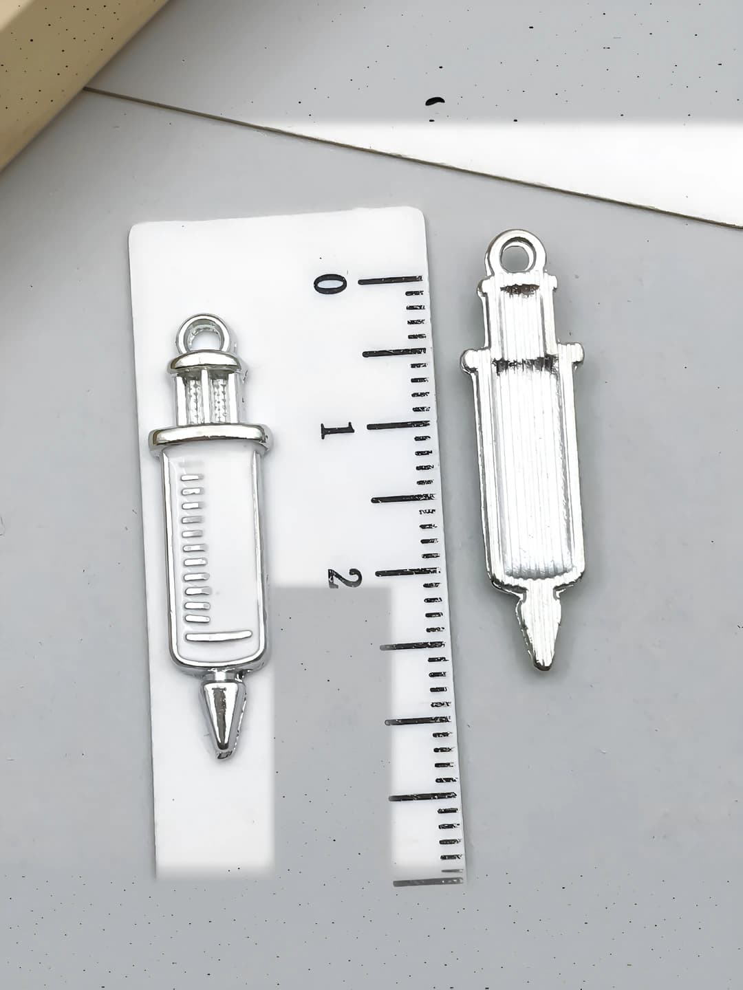 1 шт. белый K маленький белый мед. прибор шприц 30x8mm-1.3g-23225