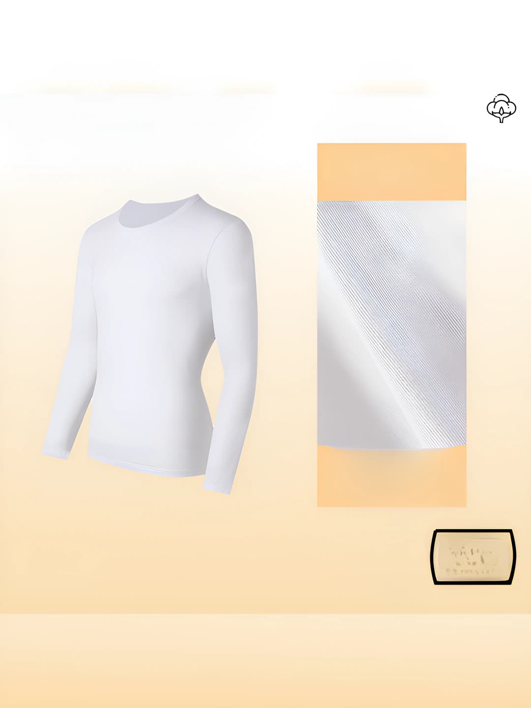 Мужской топ - Glaze white
