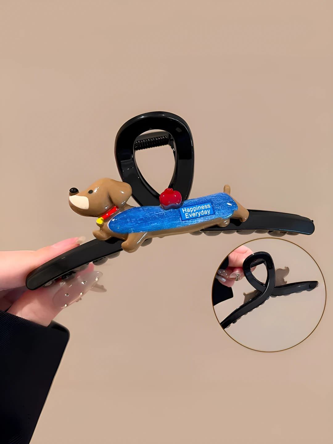 1# Ko'k rangli dachshund soch qisqich ~13 sm