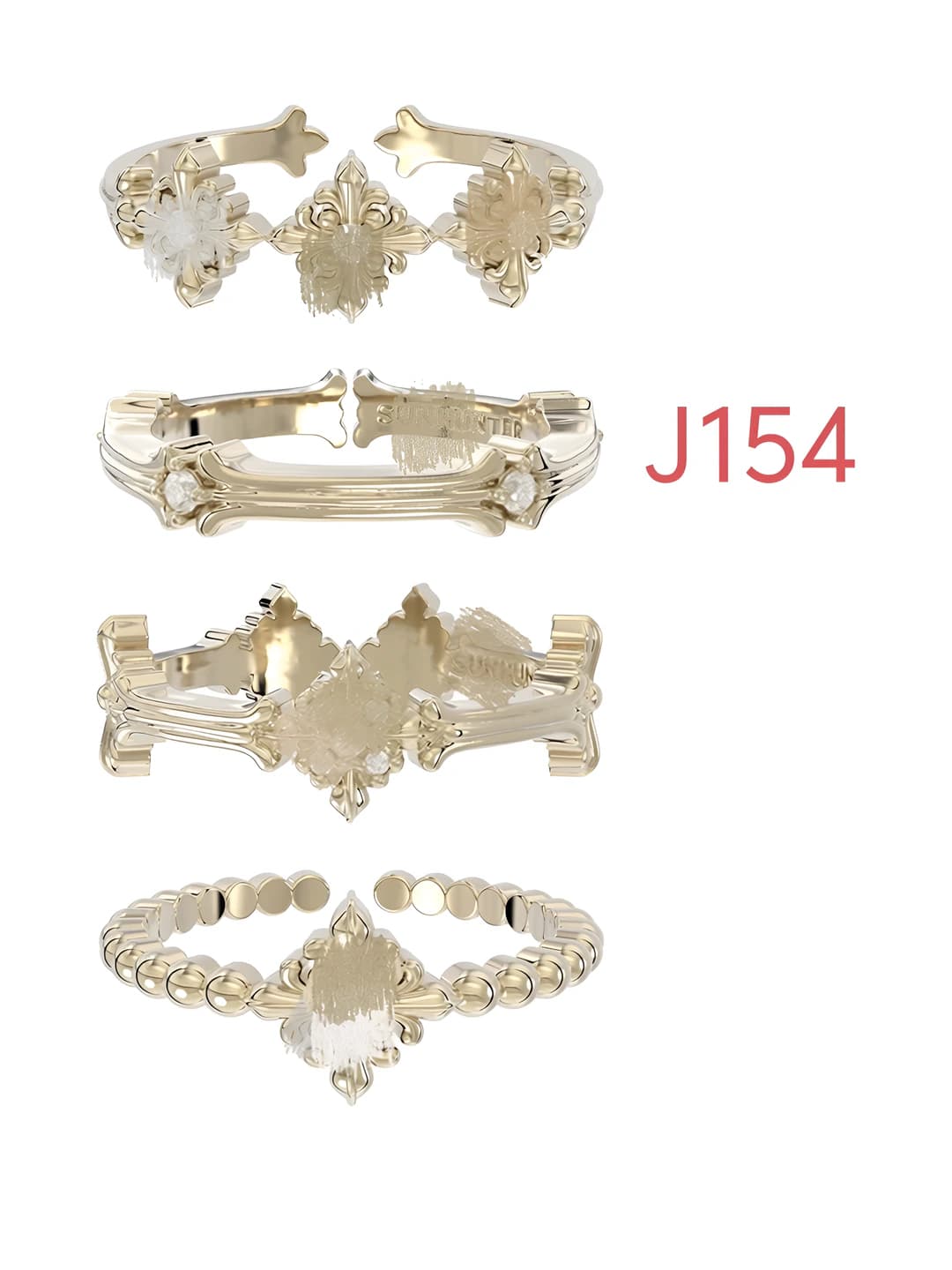 J156 Light titanium gold