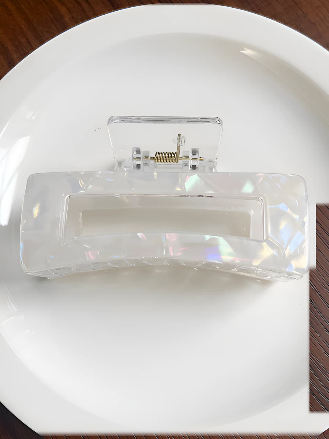 Square - Light white - 8.5 cm
