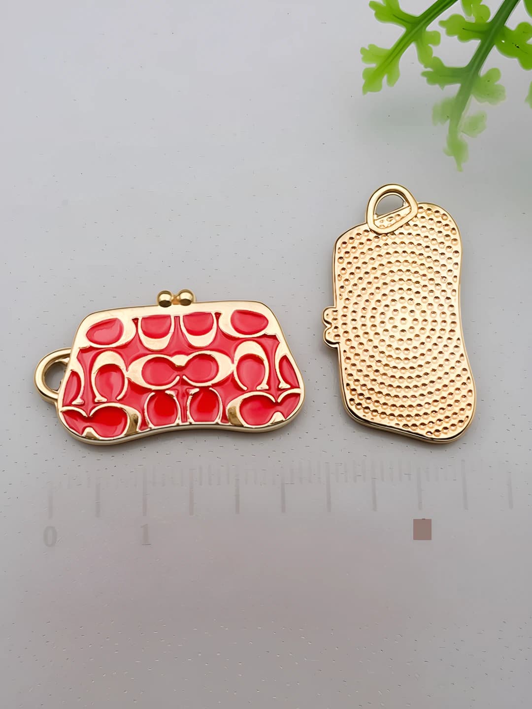 1 шт красная сумка 30x17mm-3.2g